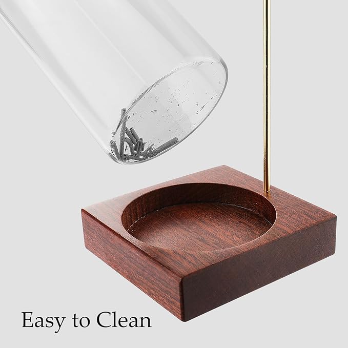 2pcs Incense Holder,Wooden Incense Holder for Sticks with 20 Incense Sticks, Anti-ash Incense Burner with Glass Ash Catcher for Meditation Yoga Spa Gift