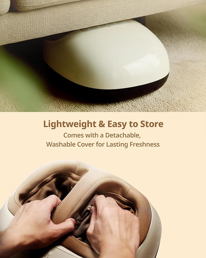 Shiatsu Foot Massager Machine with 3 Levels Heat, Deep Kneading, Air Compression, Remote Control for Plantar Fasciitis, Sore Feet and Pain Relief, Quiet Comfort for Home Office Men Women Size up to 13 - Bloomnest