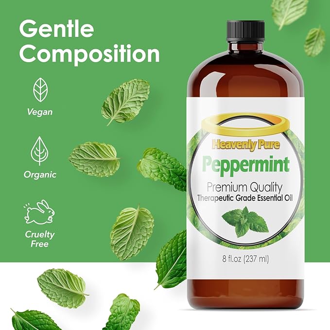Peppermint Essential Oil Pure & Natural Sweet (8 Oz Bulk Size) - Bloomnest