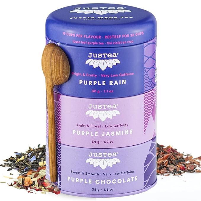 JUSTEA Purple Tea Trio, Jasmine , 102 GR - Bloomnest