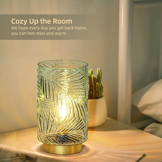 Battery Operated Table Lamp, Cordless Lamps for Home Decor, Battery Powered Nightlight with LED Bulb with Timer, Decorative Lights for Living Room Bedroom Tabletop Entryway Centerpiece Gift(Small LG) - Bloomnest