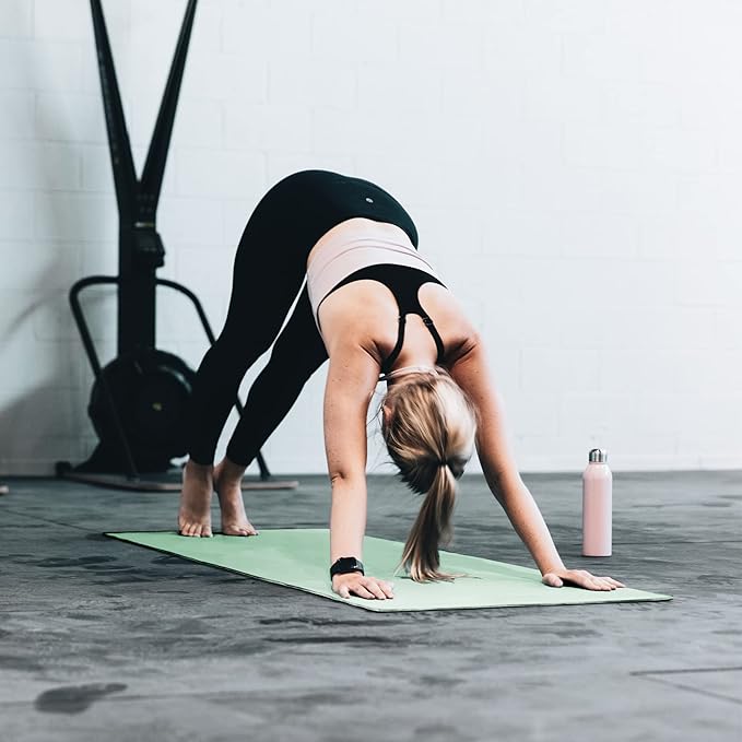 Yoga Mat Non Slip, Pilates Fitness Mats, Eco Friendly, Anti-Tear 1/4" Thick Yoga Mats for Women, Exercise Mats for Home Workout with Carrying Sling and Storage Bag - Bloomnest
