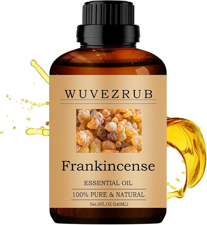 Frankincense Essential Oil 240ML, 100% Pure and Natural for Aromatherapy Diffuser - 8 Fl Oz WUVEZRUB