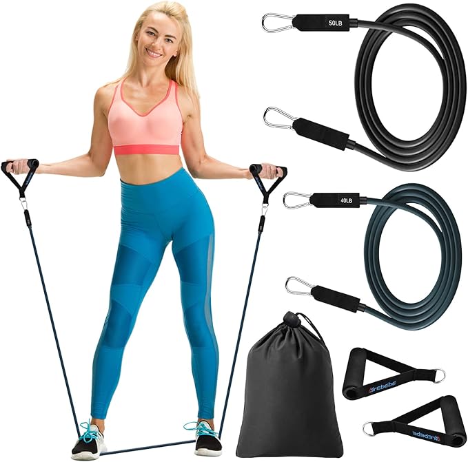 Brebebe Door Anchor Strap for Resistance Bands Exercises, Multi Point Anchor Gym Attachment for Home Fitness, Portable Door Band Resistance Workout Equipment, Easy to Install, Punch-Free, Nail-Free - Bloomnest