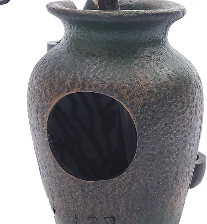 Decorative Indoor Tabletop Fountain, 15.7in Tabletop Wateall Vase Fountains with Simulation Tree Flowers for Living Room, Bedroom, Dining Room - Bloomnest