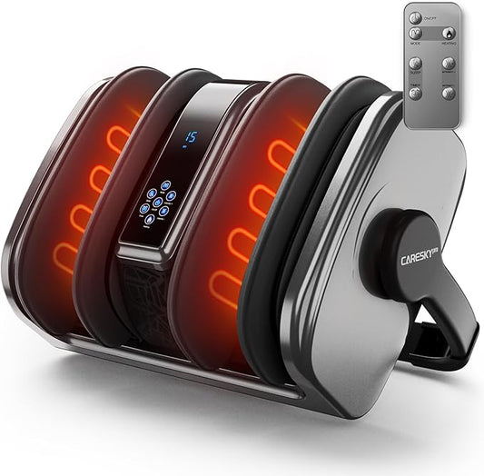 Foot Massager with Heat, FSA HSA Eligible, Shiatsu Foot Massager for Plantar Fasciitis, Neuropathy, Circulation and Pain Relief, Remote, Deep Kneading for Foot Calf Gifts for Women Men Mom Dad