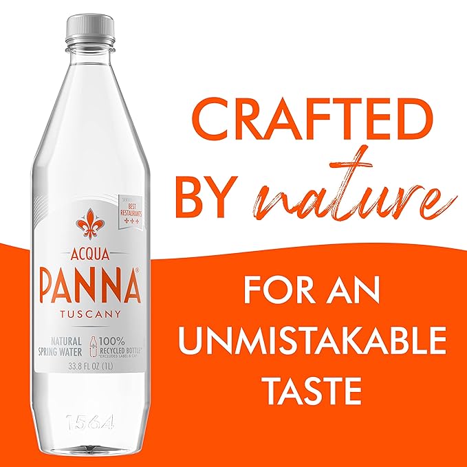 Acqua Panna Natural Spring Water, 33.8 Oz Plastic Bottles (12 Pack) - Bloomnest