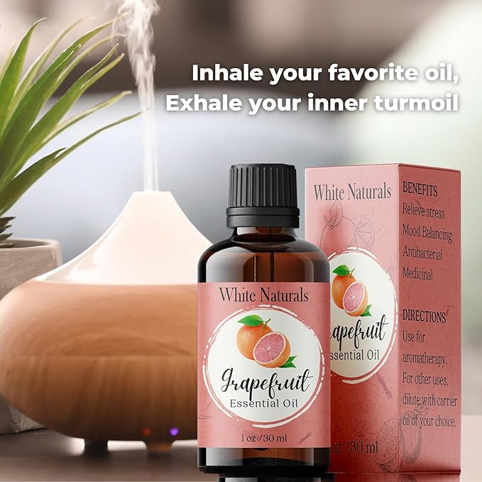 Organic Grapefruit Essential Oil - 100% Pure & Natural -Premium Therapeutic Grade with Premium Glass Dropper - Undiluted Natural/Homeopathic Aromatherapy Scented, Great for DIY Soap Making, Massage - Bloomnest