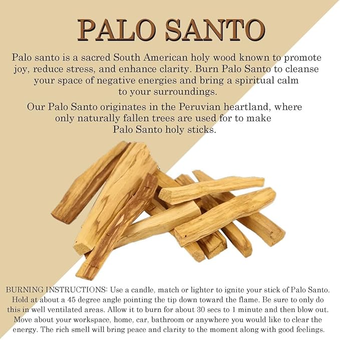 Ancient VEDA Palo Santo Sticks Premium Grade from Peru | Sacred Wood for Smudging, Meditation, Cleansing & Yoga (Mini Smudge Kit)