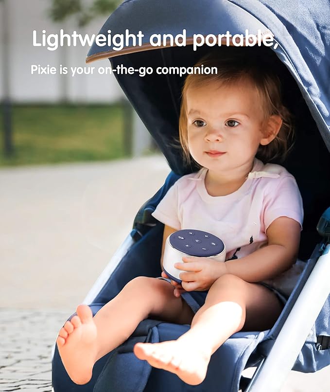 FamiSym Sleep Sound Machine for Babies Kids Adults - Rechargeable White Noise Machine for Sleeping with Night Light, 34 Soothing Sounds, Nursery Decor Baby Lullaby Machine, Registry Gift