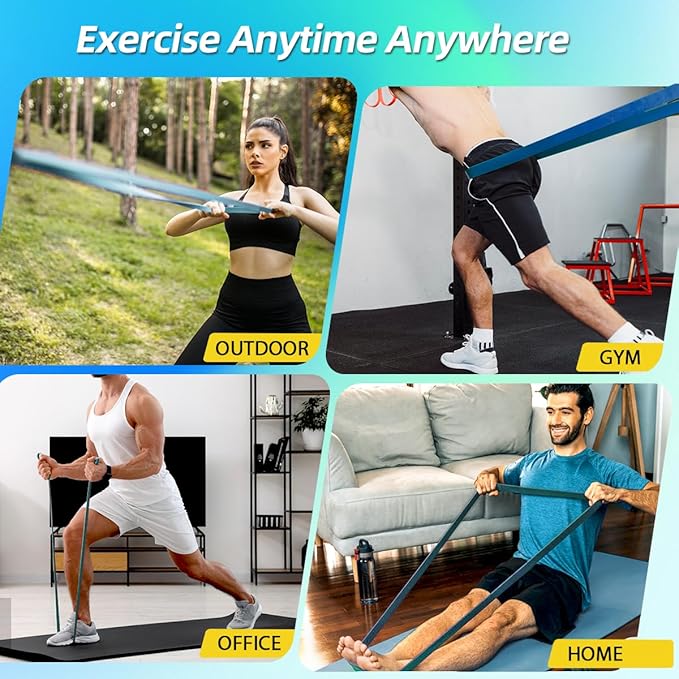 WHATAFIT Resistance Bands, Pull Up Assistance Bands, Exercise Bands, Workout Bands Set for Men and Women Home Fitness, Body Stretching, Strength Training, Physical Therapy - Bloomnest
