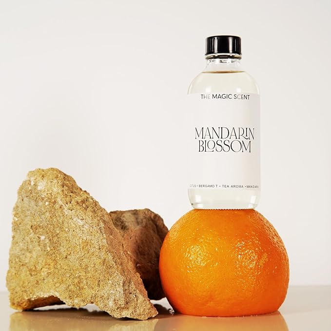 The Magic Scent Mandarin Blossom Diffuser Oil - Hotel & Home Luxury Scents Inspired by St. Regis Hotel, Maldives - Diffuser Oil Scents for Home Designed for Use in All Diffusers - 4 fl oz, 120 mL - Bloomnest