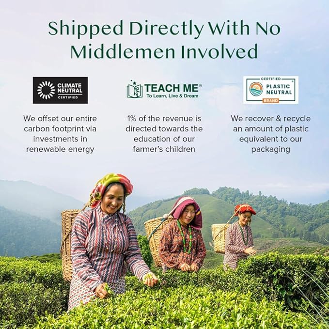 VAHDAM, Assorted Green Tea Bags Sampler (5 Flavors, 20 Ecofriendly Pyramid Tea bags) I Gift Ideas for Women & Men | Himalayan Green Tea Varieties | Gluten Free & Non GMO | Gift Ideas for Him/Her - Bloomnest