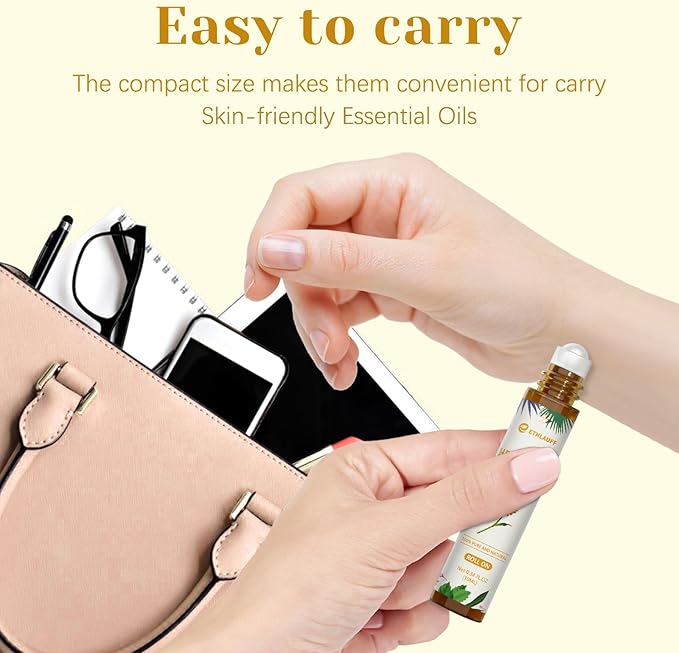 Helichrysum Essential Oil Roll On, 100% Pure Aromatherapy for Skin Vitality & Anti-Aging,Aromatherapy, Skin Care, Happy, Stress Relief - Bloomnest