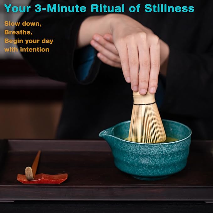 Premium Matcha Ceremony Set – Complete 9-Pcs Ritual Kit – Presented in Luxury Magnetic Gift Box, Perfect for Gifting or Self-Care (Parrot Green) - Bloomnest