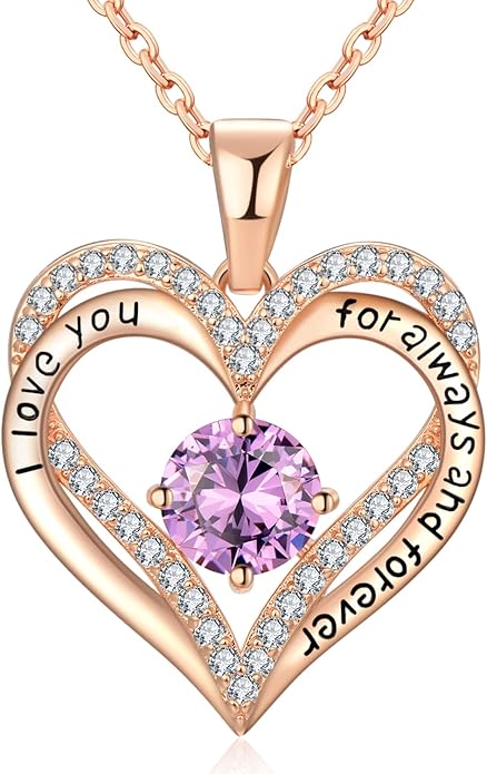 18K Rose Gold Necklaces for Women Birthday Gifts for Women Jewelry for Women Birthday Gifts for Wife Girlfriend Daughter Wife Birthday Gifts for Anniversary Mothers Day Christmas Valentines Gifts - Bloomnest