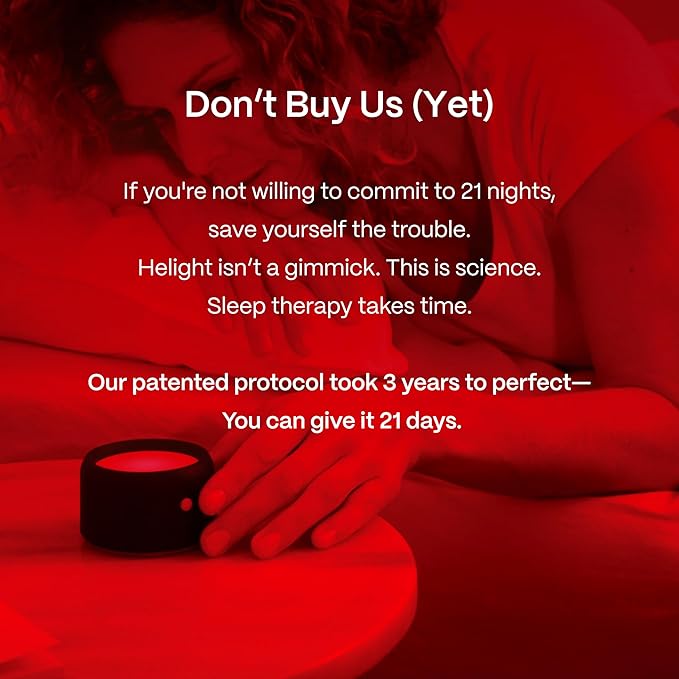 Helight Red Light Therapy Sleep Device Family Bundle – 630nm Pure Red Light Lamp Sleep Aid to Support Deep Relaxation – Rest Lamp Backed by Science for Adults & Kids Bedrooms - Pack of 2 - Bloomnest