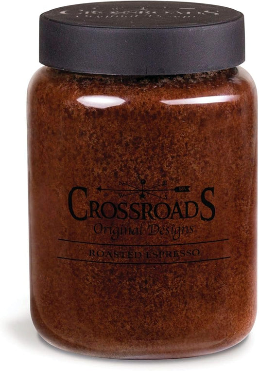 Crossroads Roasted Espresso Scented 2-Wick Candle, 26 Ounce - Bloomnest
