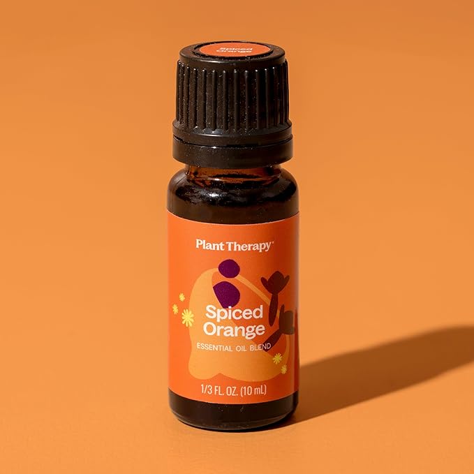 Plant Therapy Spiced Orange Holiday Essential Oil Blend 10 mL (1/3 oz) Bright Citrus Blended with Warming Spices, Inviting & Cheerful Aroma, Creates a Cozy Holiday Atmosphere - Bloomnest