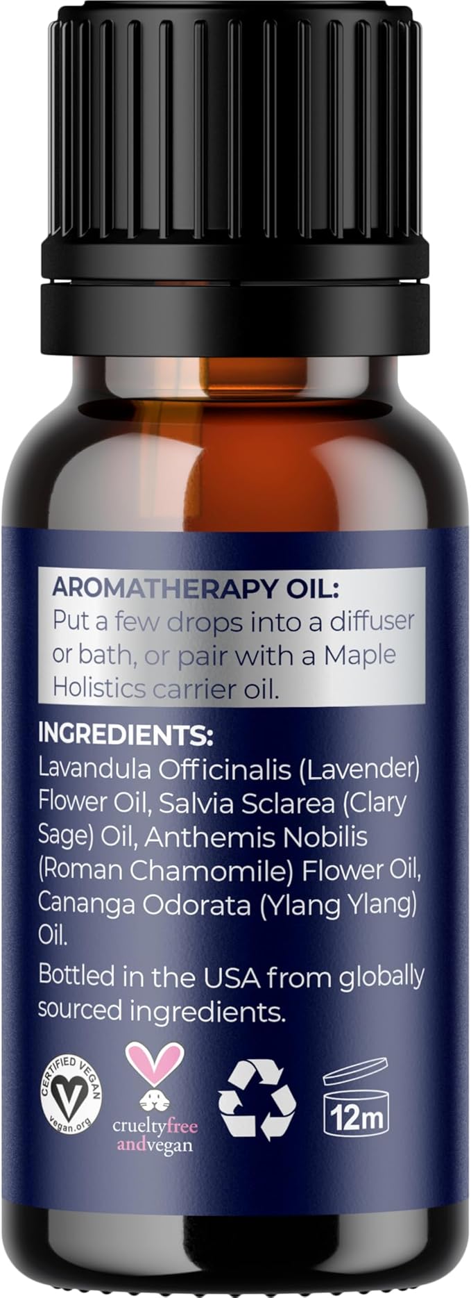 Sleep Essential Oil Blend for Diffuser - Dream Essential Oils for Diffusers Aromatherapy and Relaxation with Clary Sage Ylang-Ylang Roman Chamomile and Lavender for Sleep Time Support (10mL) - Bloomnest