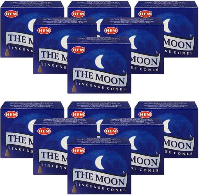The Moon Incense Cones and Cone Incense Burner Bundle Insence Insense Hem Incense TRUMIRI