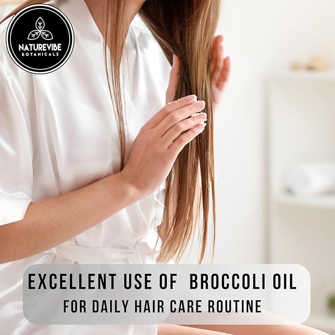 Naturevibe Botanicals Broccoli Oil 32 Ounces | 100% Pure and Natural | Great for Skin Care and Hair Care - Bloomnest