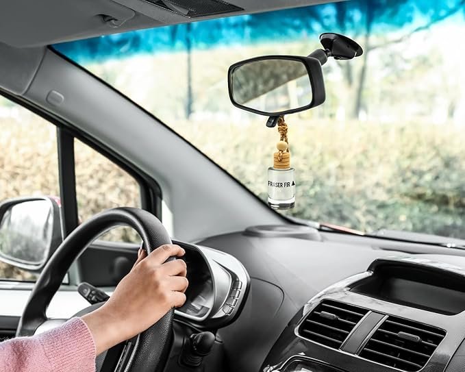 Fraser Fir Seasonal Car & Closet Air Freshener – Hanging Essential Oil Diffuser, Modern and Long Lasting Scent for Car, Bathroom, Closet – 2-Pack Air Freshener for men and women - Bloomnest