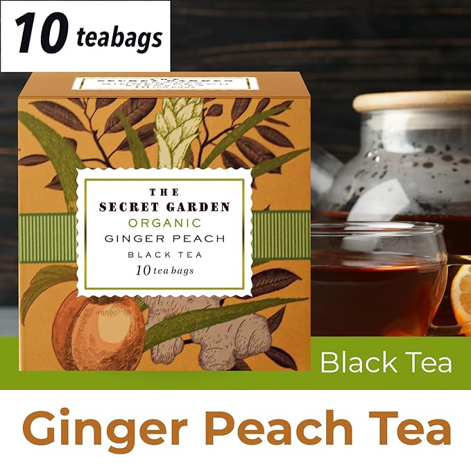 Premium Organic Holiday Tea Bag Sampler Gift Box - 90 Bags 9 Exotic Flavors Herbal Orange Spice, Mango, Earl Grey, Pomegranate, Peach, Green, Ginger Peach, Lemon Ginger, Acai Berry - Bloomnest
