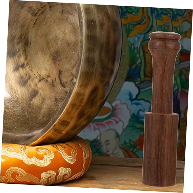 2pcs Wooden Sound Bowl Stick Durable Singing Bowl Mallet for Meditation Portable Striker for Calm and Peaceful Tones - Bloomnest