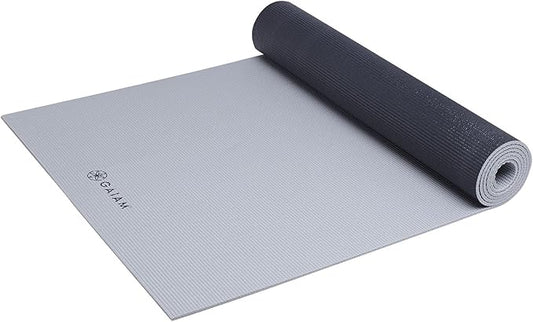 Gaiam Solid Color Yoga Mat, Non Slip Exercise & Fitness Mat for All Types of Yoga, Pilates & Floor Exercises - Bloomnest