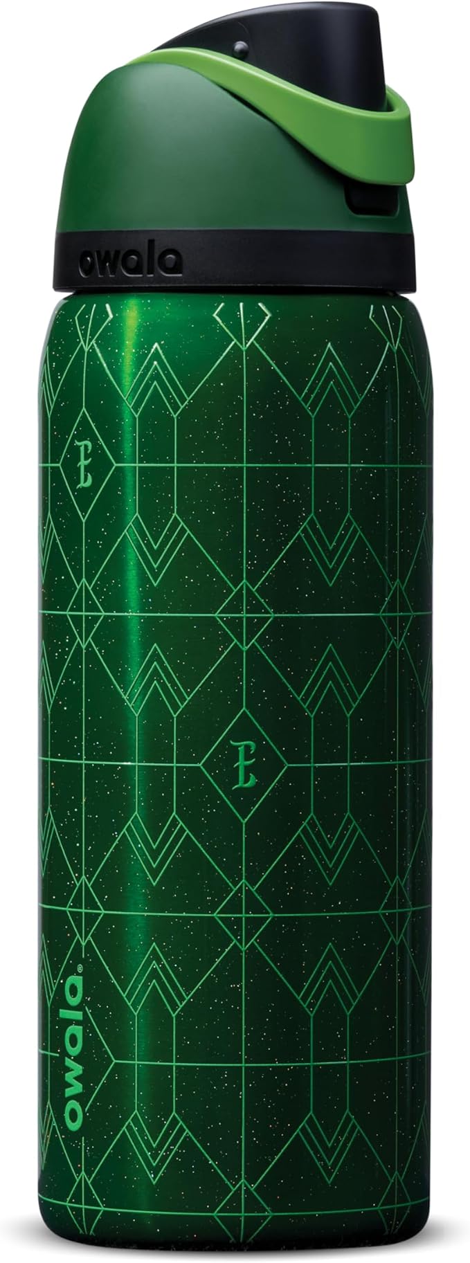 Owala Wicked FreeSip Insulated Stainless Steel Water Bottle with Straw for Sports and Travel, BPA-Free Sports Water Bottle, 32 oz, Elphaba (Green) Owala