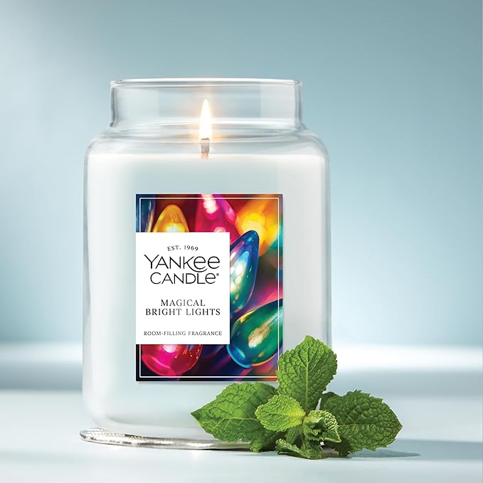 Yankee Candle Magical Bright Lights Scented Candle, 22oz Large Jar with up to 150 Hour Burn Time, Giftable, Holidays - Bloomnest