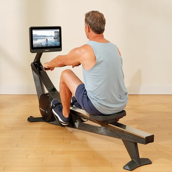 Hydrow Wave Rowing Machine with 16" HD Touchscreen & Speakers - Foldable | Live Home Workouts, Subscription Required - Bloomnest