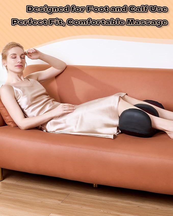Foot Massager, Shiatsu Foot Massager with Heat, Rechargeable Calf Massager, Massage Calf, Deep Kneading Massage for Home and Office, Gifts for Women, Men, Dad, Mom - Bloomnest