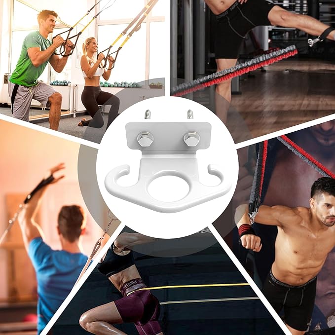 Resistance Band Wall Anchors, Wall Mounted Modular Hooking Platform, Workout Wall Mount Anchor, Training Anchor Mounted Hook Exercise Station for Home Gym Workouts,Yoga,Fitness,Strength Training - Bloomnest