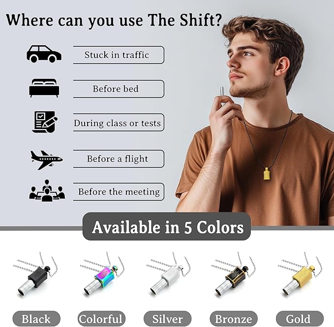 528 hz Meditation Necklace Breathing Necklace Frequency Sound Healing Devices Calm Mindfulness Tool 528 hz Whistle Relaxation,Stress Reduction and Concentration by Adjusting The Breathing MIKUHOT