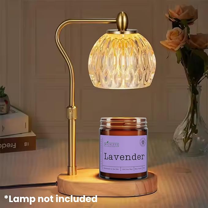 Wickless Candles for Candle Warmer Lamp, Many Scents to Choose, 100% Non-Toxic Soy Wax, Scented Candle Melts for Warming Plate, Handmade in The USA (Lavender) - Bloomnest