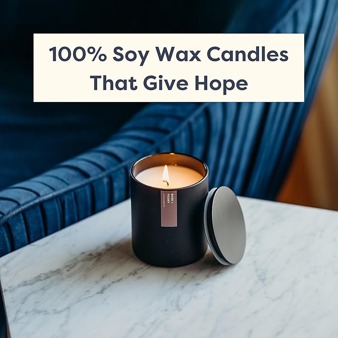 Calyan Wax Co. Palo Santo & Cypress Scented Candle - 75 Hour Burn - Luxury Non Toxic Soy Wax Candles - Long Lasting Black Tumbler Jar Candle for Home - 10.2oz - Bloomnest
