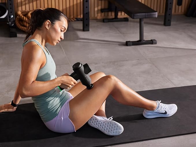 Hyperice Hypervolt 2 Pro - Featuring Quiet Glide Technology - Handheld Percussion Massage Gun - 5 Speeds, 5 Interchangeable Heads - Helps Relieve Sore Muscles and Stiffness FSA-HSA - Bloomnest