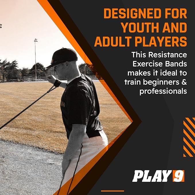 Play 9 Sports Resistance Exercise Bands Baseball Activation Elastic Training Athletes Equipment Bands - Bloomnest