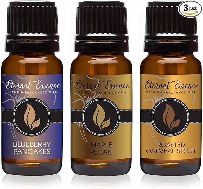 Trio (3) - Maple Pecan, Blueberry Pancakes & Roasted Oatmeal Stout - Premium Fragrance Oil Trio - 10ML EternalEssenceOils