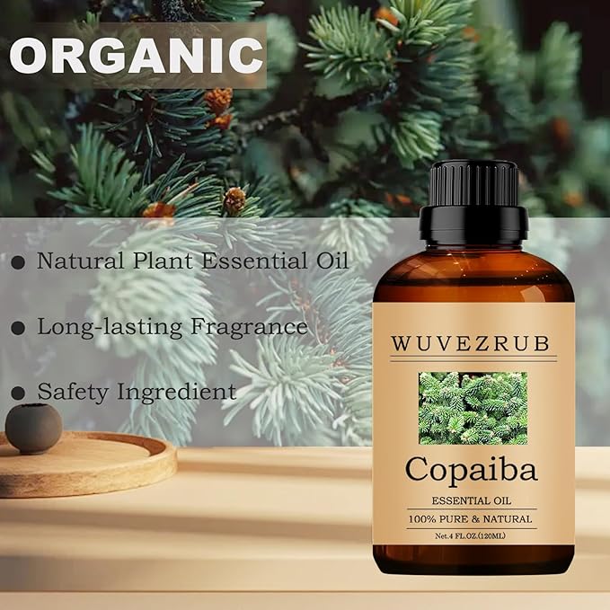 Copaiba Essential Oil, 120ML Pure and Natural for Aromatherapy Diffuser - 4 Fl Oz - Bloomnest