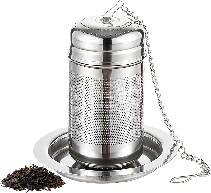 316L Stainless Steel Tea Infuser – Extra Fine Mesh Loose Leaf Tea Steeper for 8–16 oz Mugs, Bottles & Small Teapots, Dishwasher Safe (1 Pack) - Bloomnest