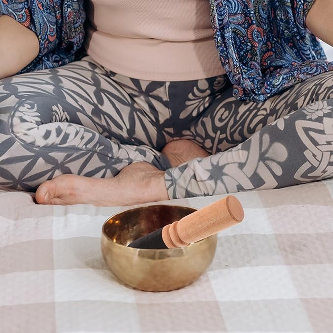 Singing Bowl Mallet Buddha Sound Bowl Striker Nepalese Handmade Wooden Stick for Meditation Durable and Lightweight Accessory for Relaxation and Spiritual - Bloomnest