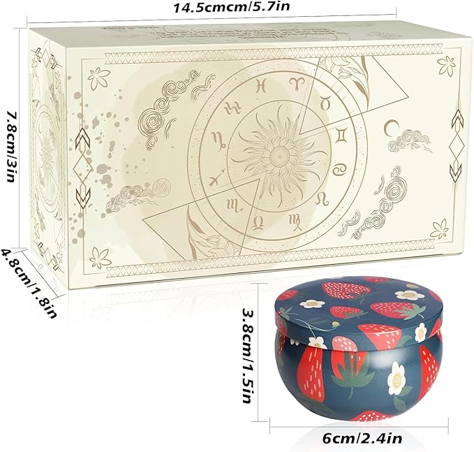 2Pack Scented Candle-2.2oz Aromatherapy Candles,Long Lasting Burn-Strawberry and Litchi Scented Candle Gifts for Man,Women,Soy Wax Candle Prefect for Home Decor, Stress Relief - Bloomnest