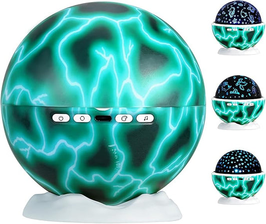Night Light for Kids, Night Light Projector with 3 Films Stars,Oceans,Dinosaurs,360° Rotation Ceiling Projector Kids Night Lamp Rechargeable,Birthday Christmas Fun Gifts for 1-6-14 Year Old Girls Boys - Bloomnest