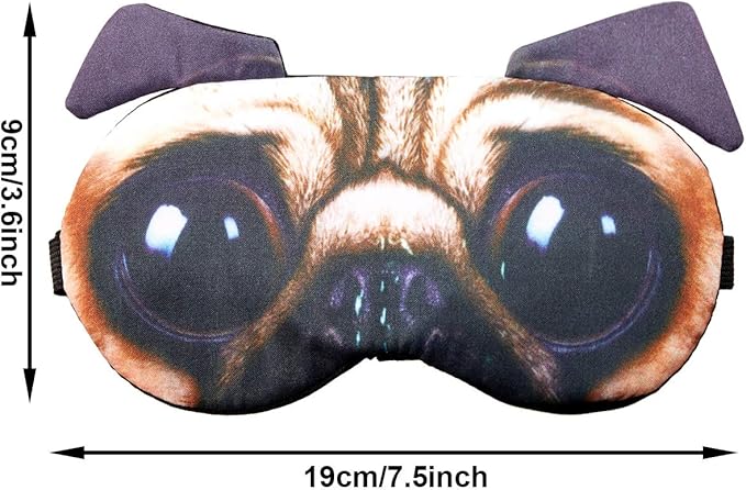 Syhood 10 Pack Funny Blindfolds for Party Game Cute Animal Sleep Mask Cat Dog Soft Blindfold Eye Cover with Adjustable Strap for Adults Men Women - Bloomnest