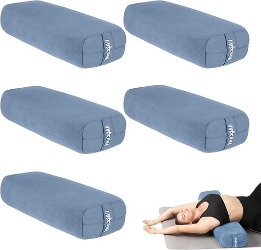 Yes4All Triple-Layer Sponge Yoga Bolster Pillow for Restorative Yoga & Meditation - Versatile Yoga Support Pillow, Balance & Poses Modification - Bloomnest