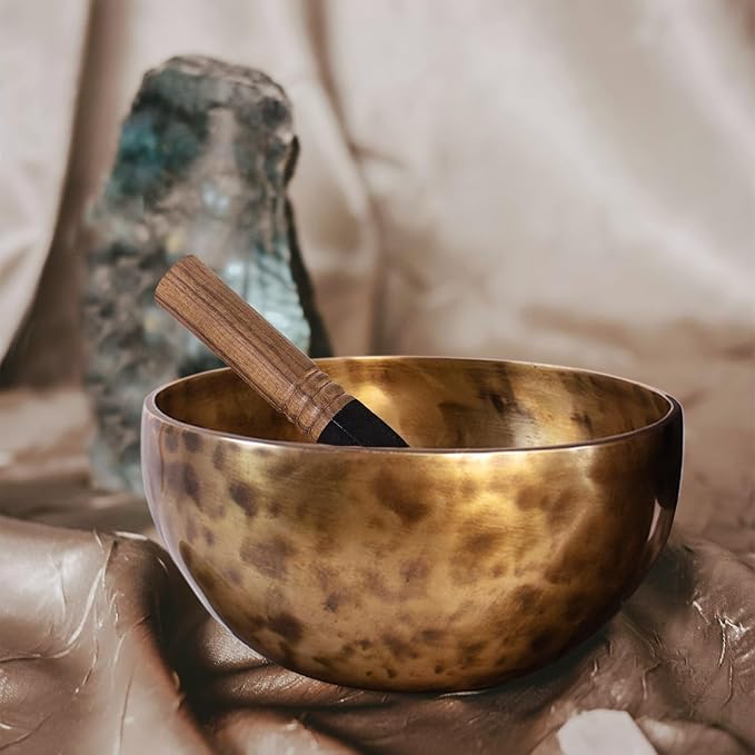 Automatic Singing Bowl for Meditation, Yoga, Mindfulness, Sleep and Energy Healing, Sound Therapy, Handmade in Nepal,Automatic Percussion (Automatic Singing Bowl Set) - Bloomnest