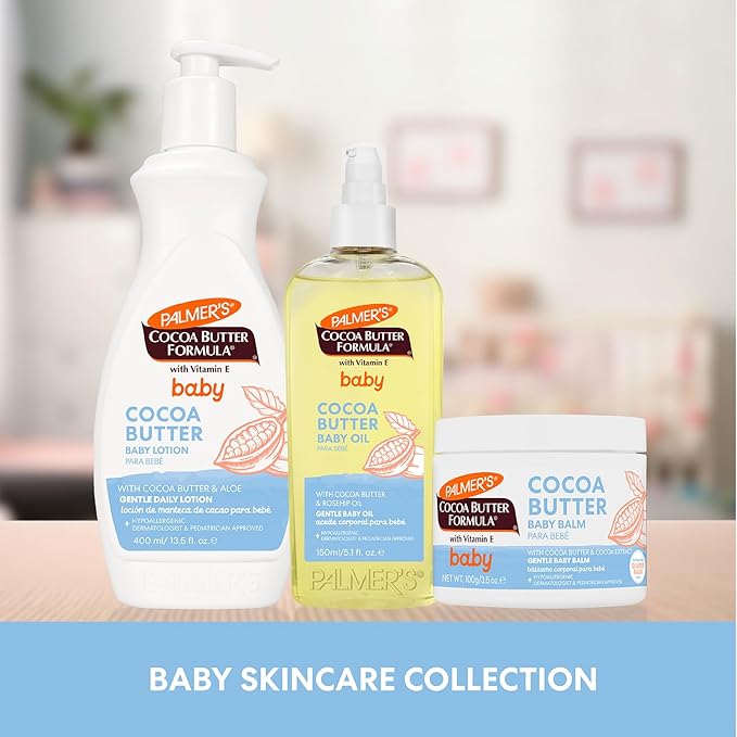 Palmer's Cocoa Butter Formula Gentle Baby Oil, 5.1 fl oz, Nourishing for Delicate Skin, Vitamin E Baby Essentials - Bloomnest